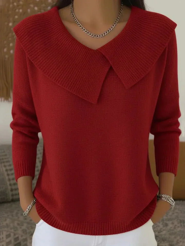 Cheyanne| Ribbed Collar Sweater