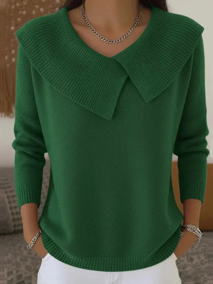 Cheyanne| Ribbed Collar Sweater