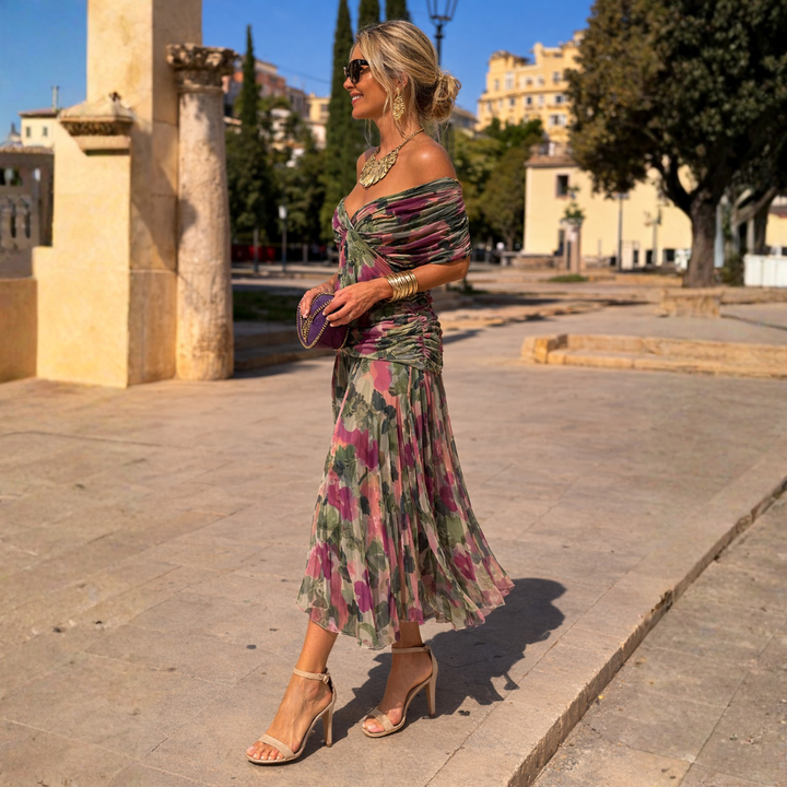 Carmen| Off Shoulder Maxi Dress