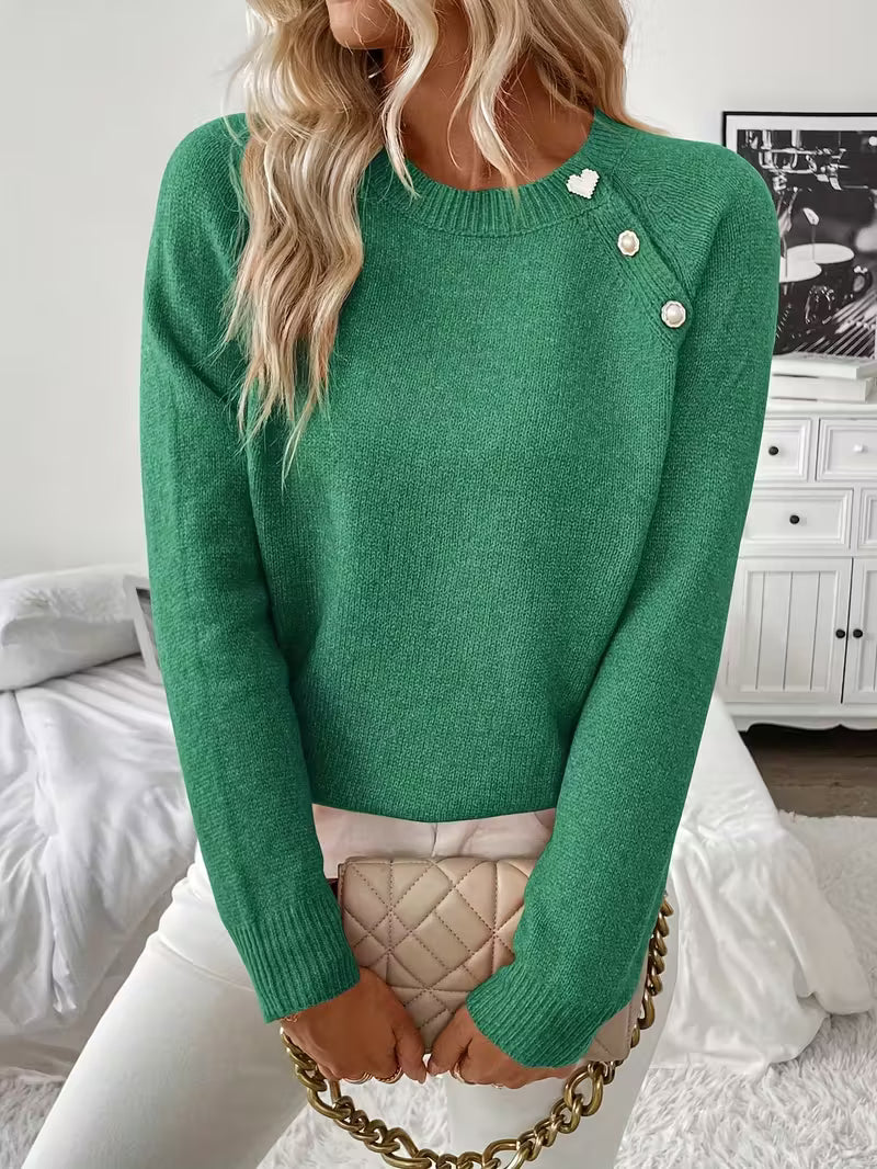 Helena™ | Long Sleeve Knitted Sweater