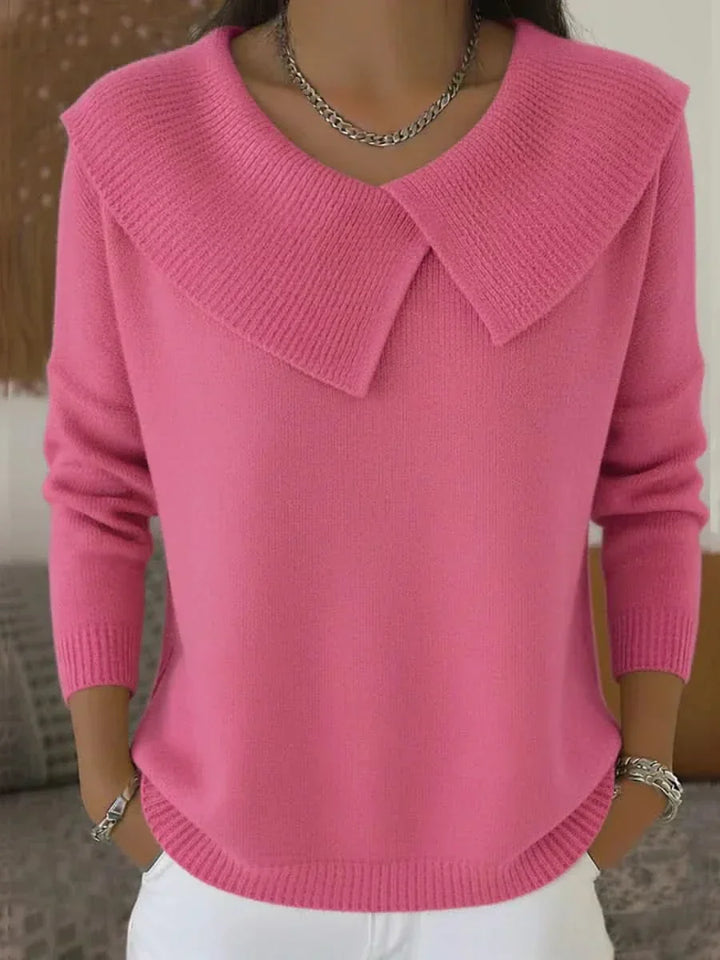 Cheyanne| Ribbed Collar Sweater