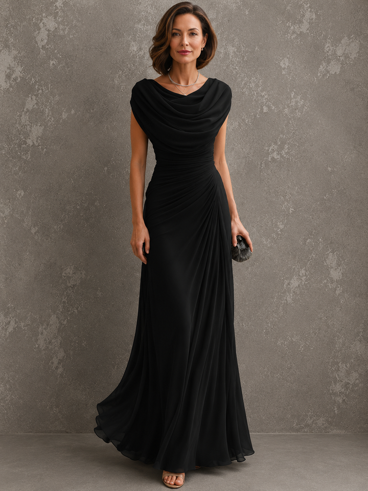Suzanne | Elevated coastal maxi with flowing drape