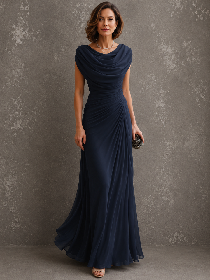 Suzanne | Elevated coastal maxi with flowing drape