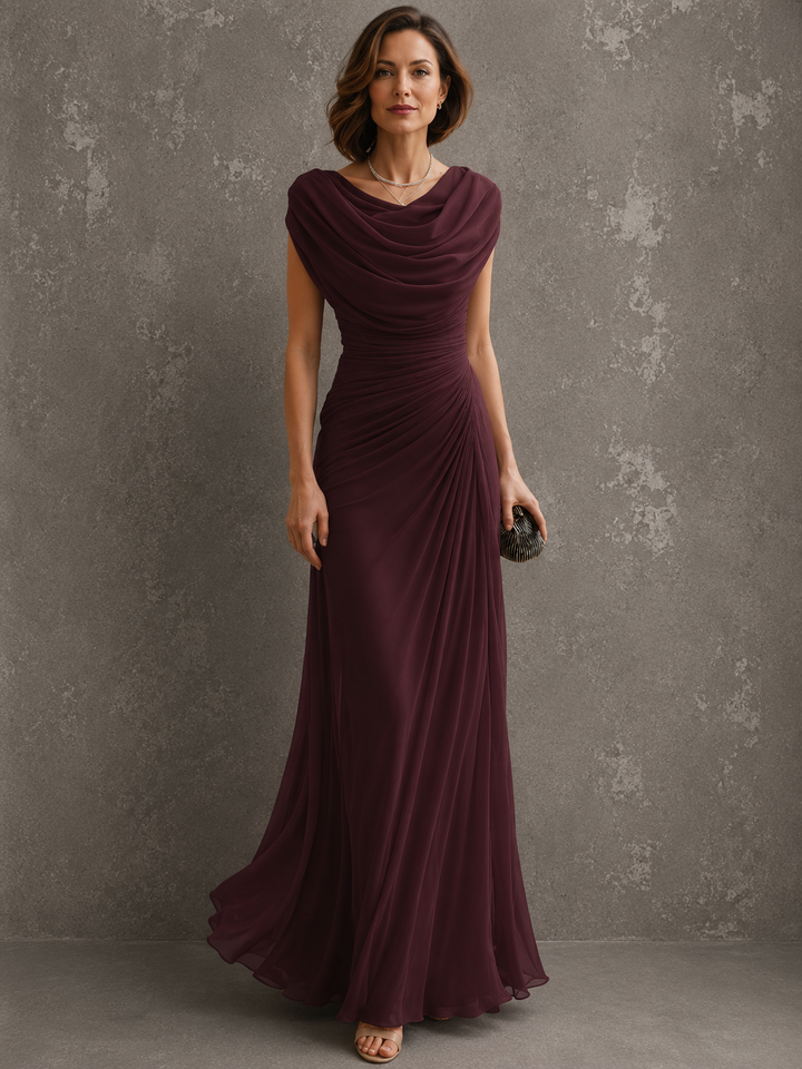 Suzanne | Elevated coastal maxi with flowing drape