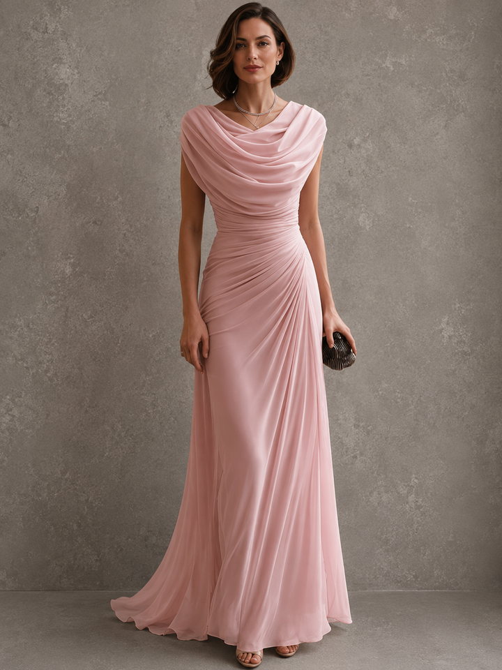 Suzanne | Elevated coastal maxi with flowing drape