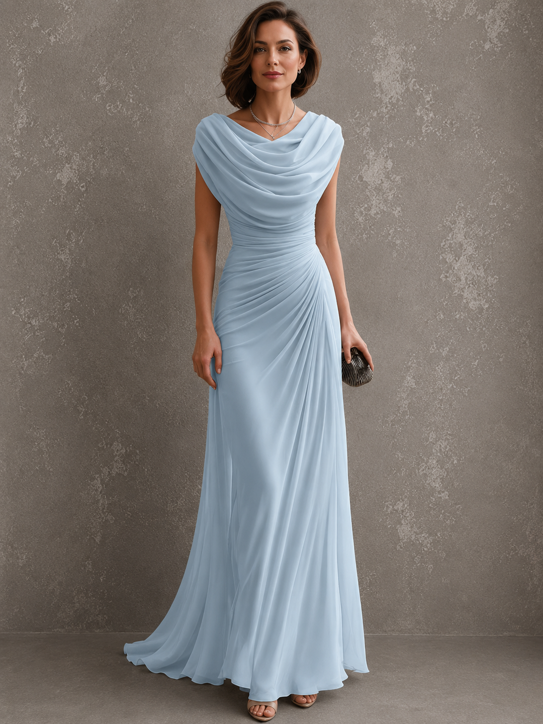 Suzanne | Elevated coastal maxi with flowing drape