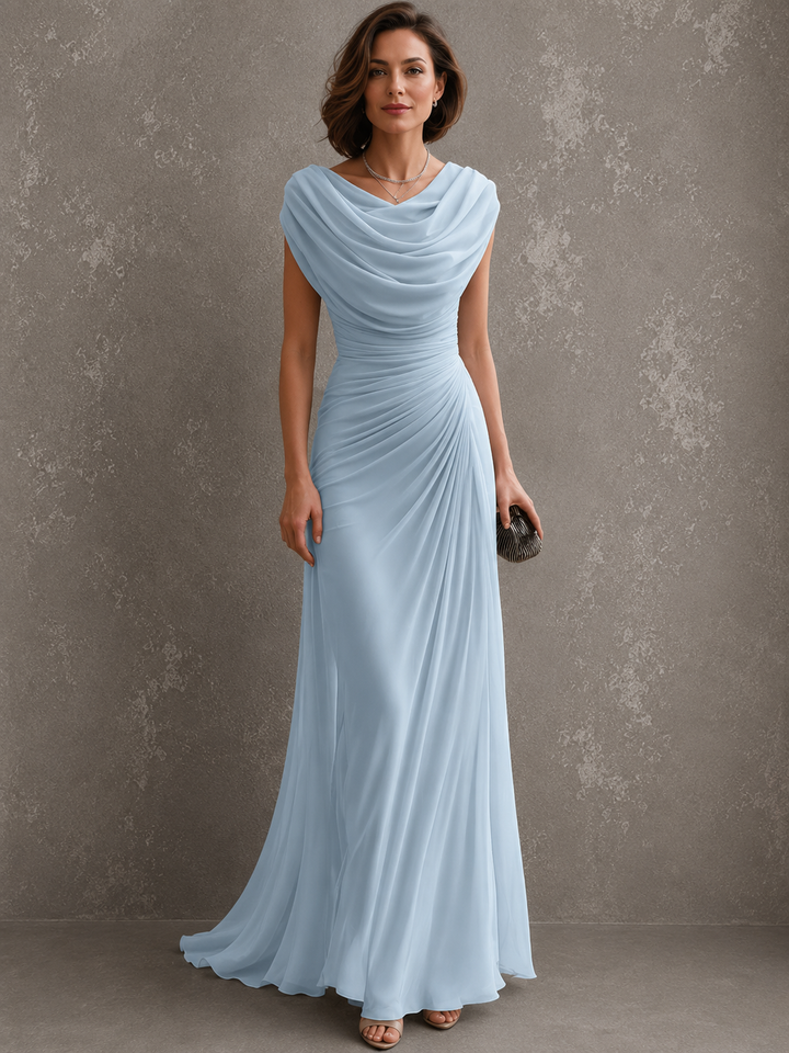 Suzanne | Elevated coastal maxi with flowing drape
